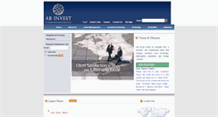 Desktop Screenshot of ab-invest.net